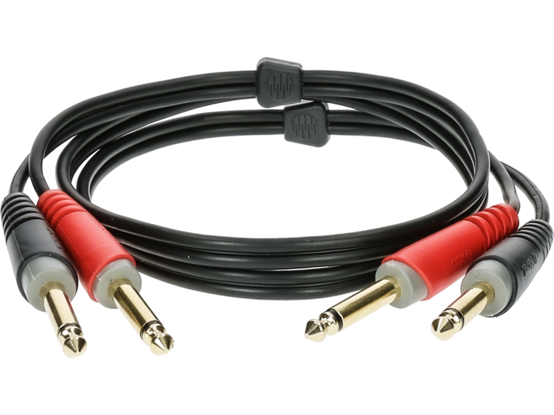 Klotz AT-JJ Unbalanced Stereo Twin Cable With Jack - 2m