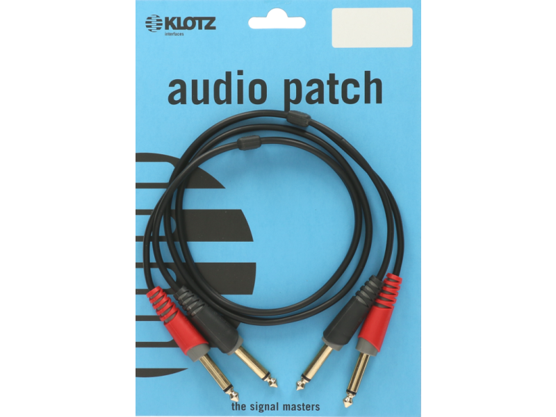 Klotz AT-JJ Unbalanced Stereo Twin Cable With Jack - 2m