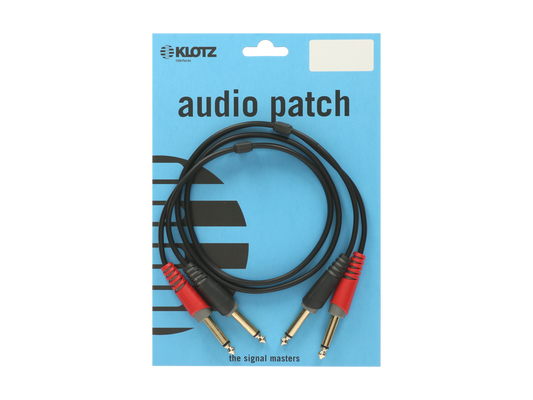Klotz AY1 Y Cable - Lightweight - Insert TRS 6.3mm - 2 X TS 6.3mm - 1m
