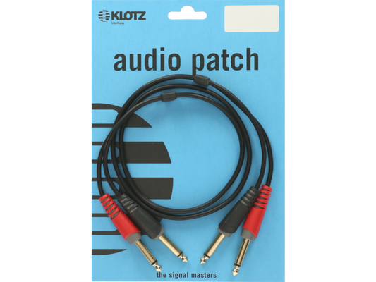 Klotz AT-JJ Unbalanced Stereo Twin Cable With Jack - 6m