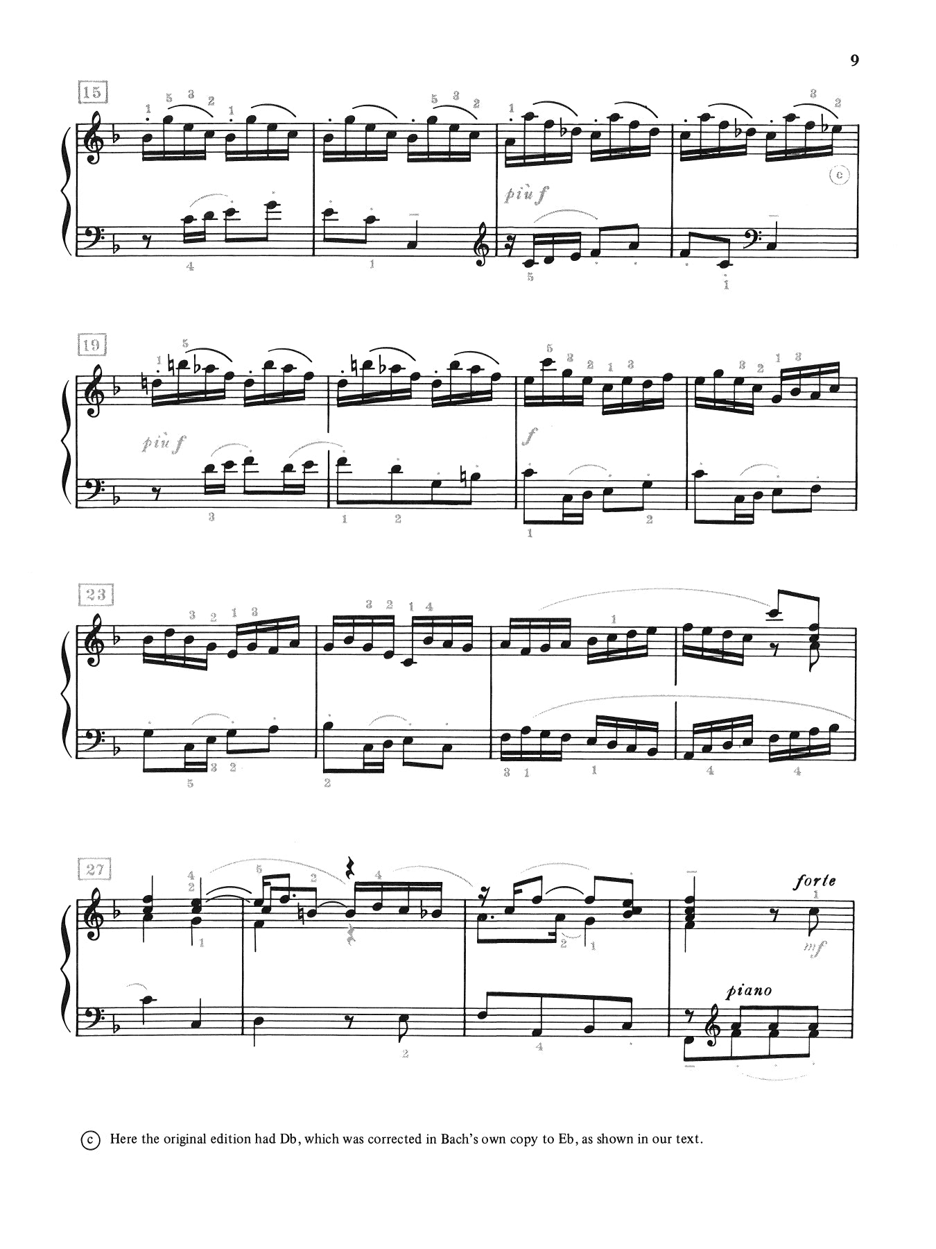 J.S Bach - Italian Concerto For Piano Book