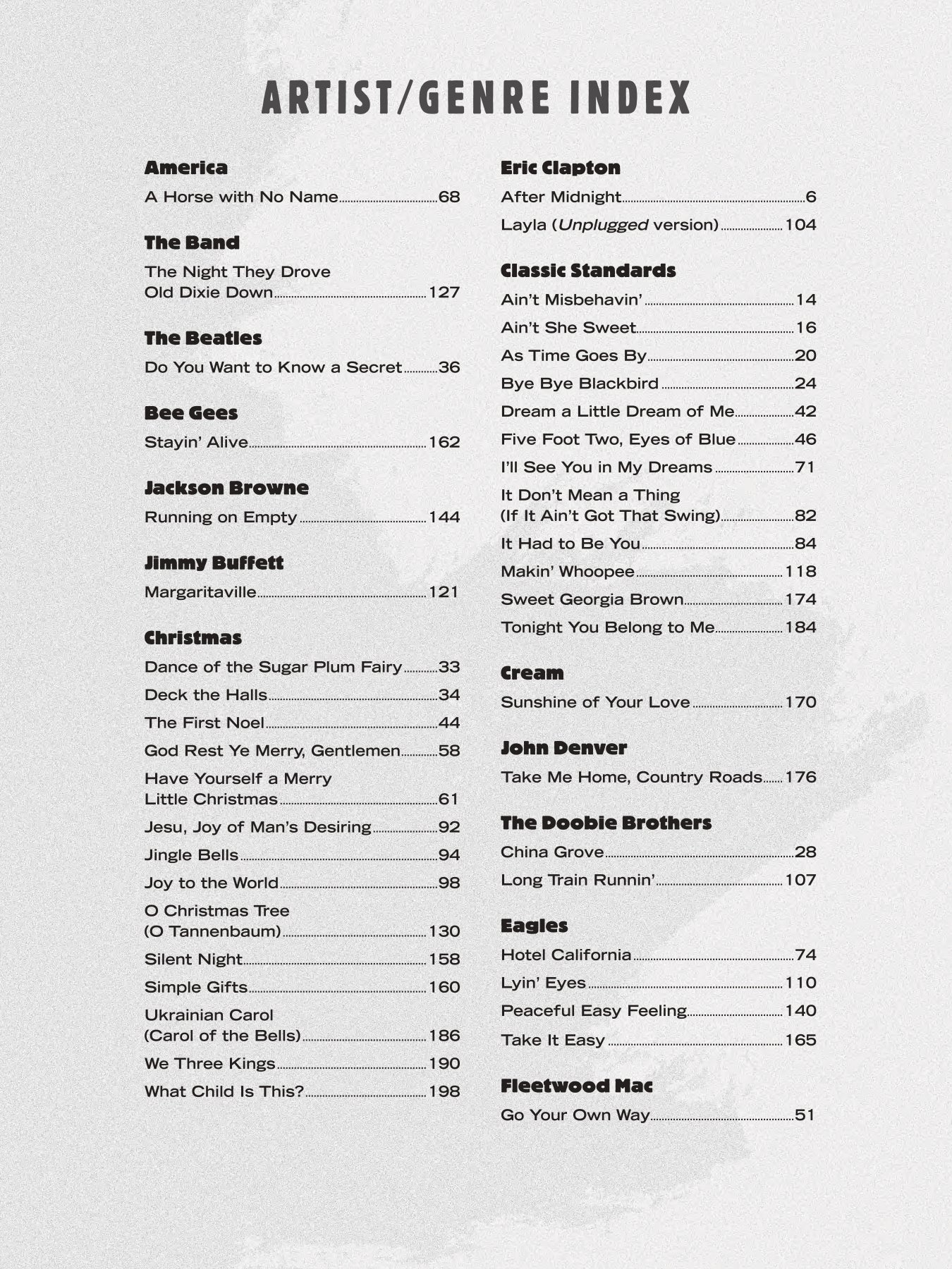 The Big Easy Ukulele Tab Songbook - Pop, Classic Rock, Jazz and More (62 Songs)
