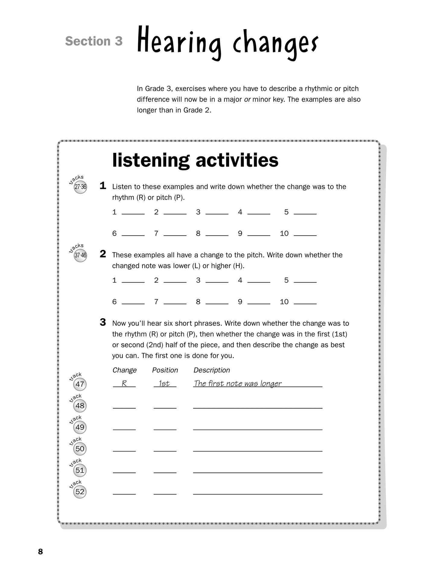 Improve Your Aural - Grade 3 Book/Cd