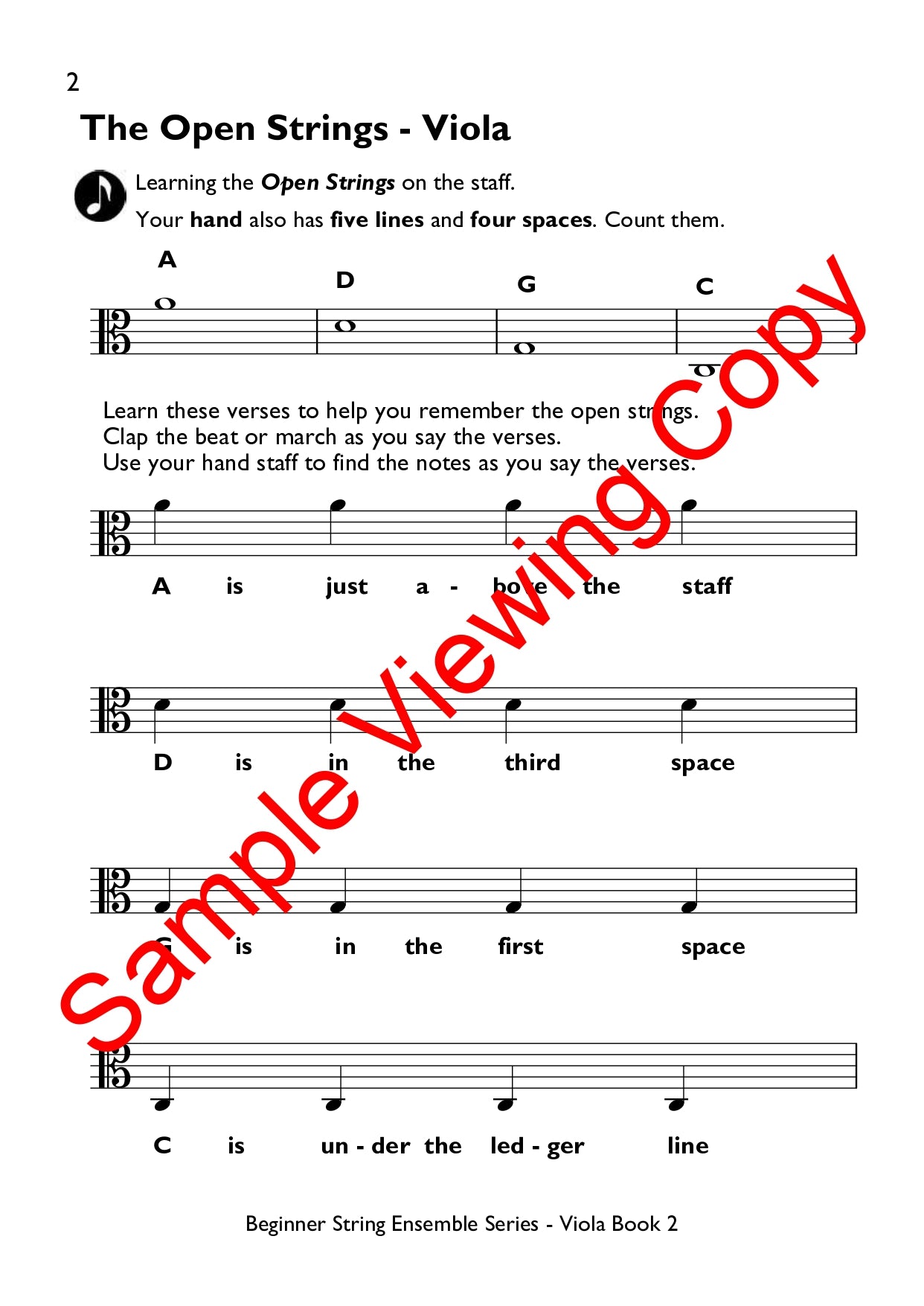 Beginner String Ensembles Series - Viola Book 2