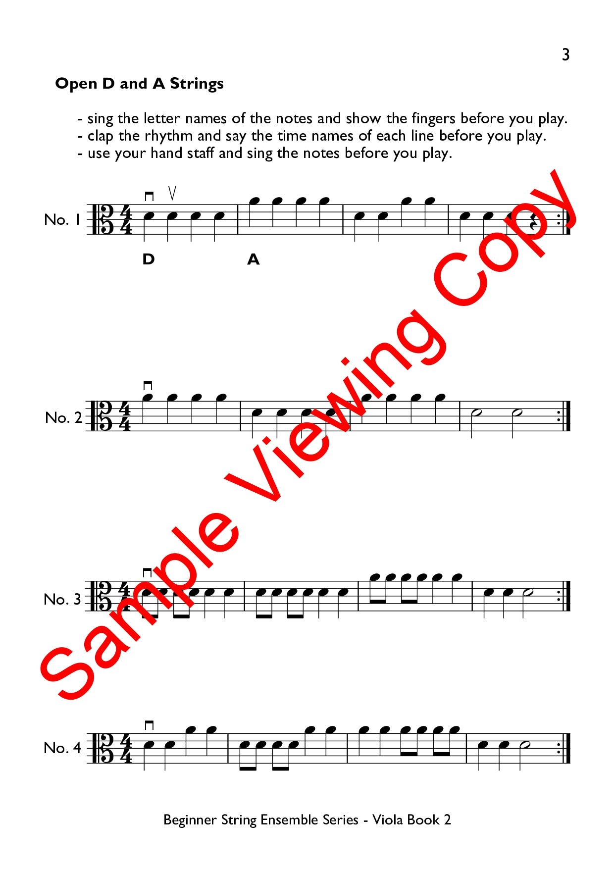 Beginner String Ensembles Series - Viola Book 2
