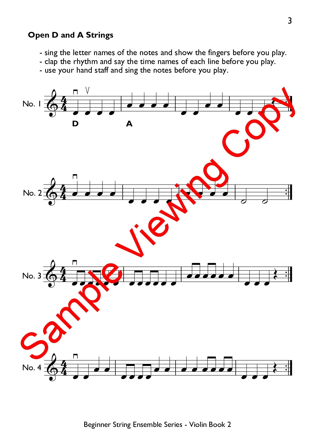 Beginner String Ensembles Series - Violin Book 2