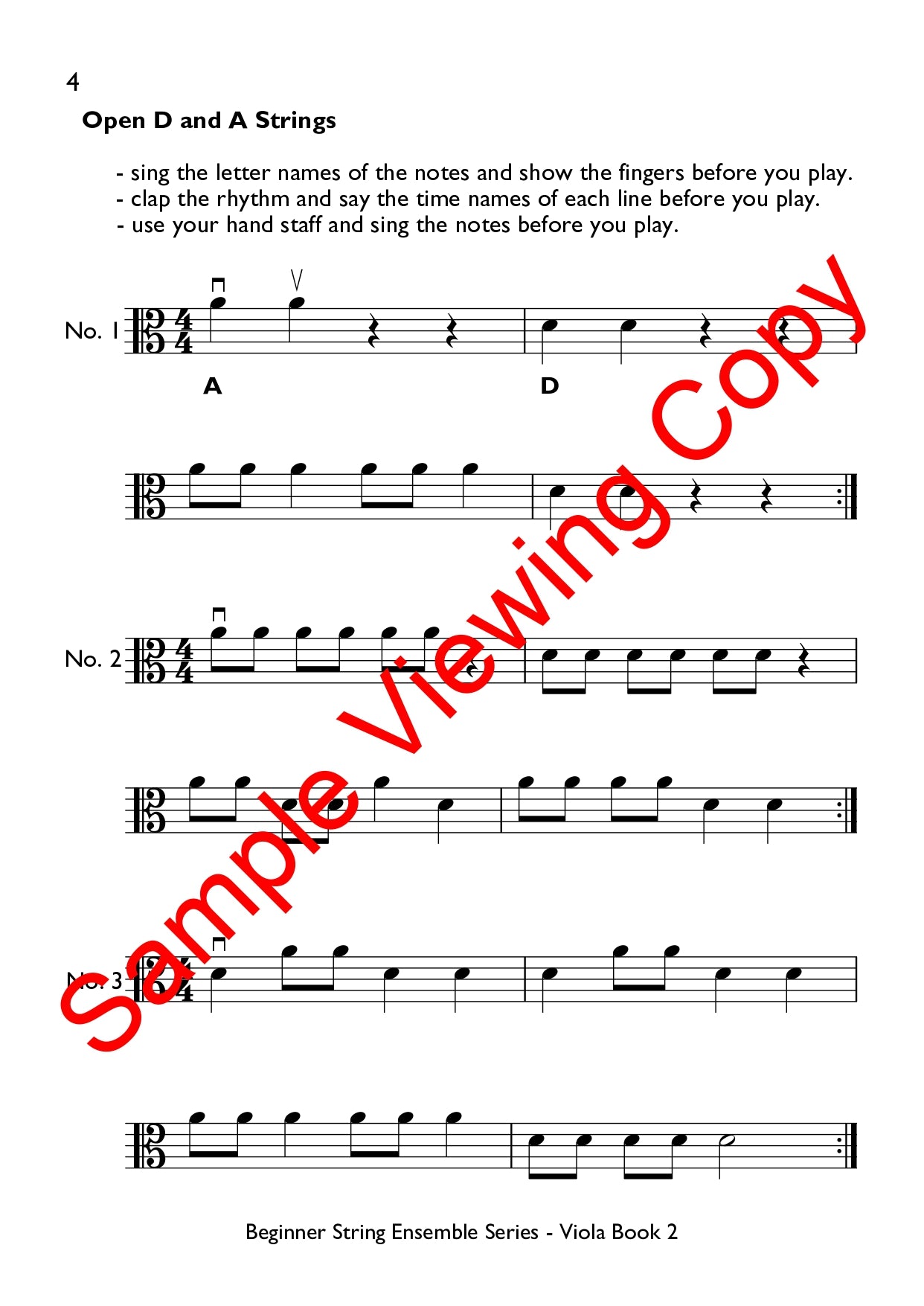 Beginner String Ensembles Series - Viola Book 2