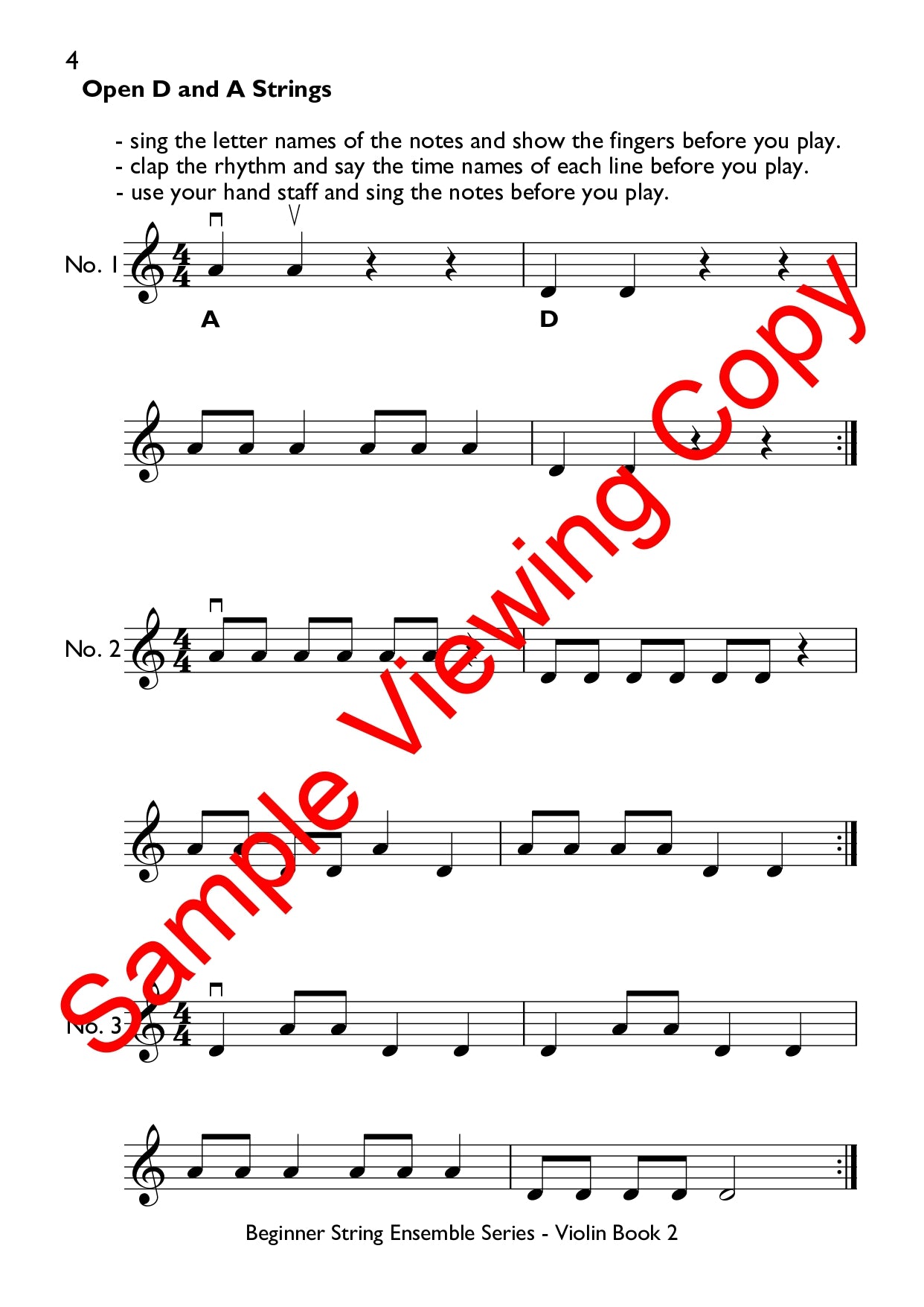 Beginner String Ensembles Series - Violin Book 2