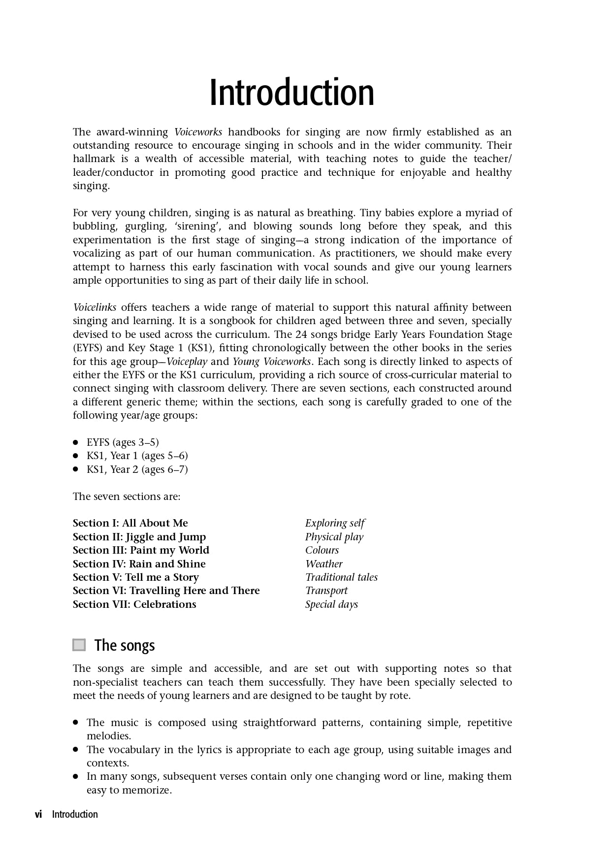 Voicelinks -24 Songs & Activities Across The Curriculum Book