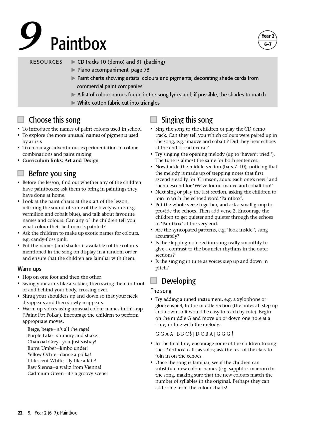 Voicelinks -24 Songs & Activities Across The Curriculum Book