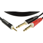 Klotz AY5 Y Cable - Lightweight - Insert TRS 6.3mm - 2 X XLR 3P F/M - 2m