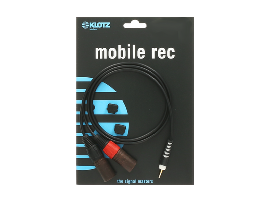 Klotz AY9 Y Cable - Lightweight TRS 3.5mm - 2 X XLR M - 2m