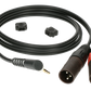 Klotz AY9A Y Cable - Lightweight Right Angle TRS 3.5mm - 2 X XLR M - 2m