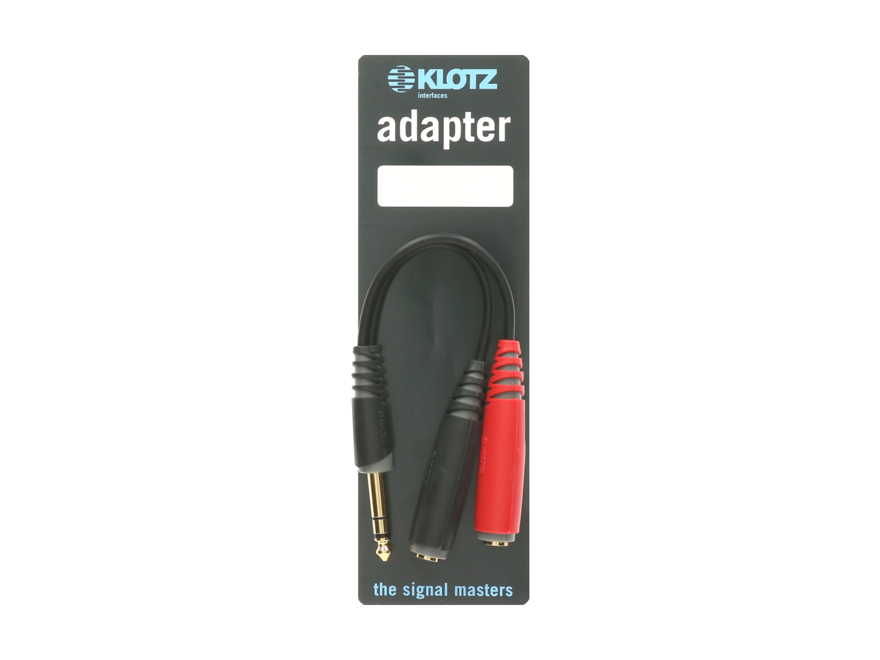 Klotz Y-ADAPTER Y Adapter - Short TRS 6.3mm - 2 X TS Socket 6.3mm - 0.2m