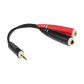 Klotz Y-ADAPTER Y Adapter - Short TRS 3.5mm - 2 X TS Socket 6.3mm - 0.2m