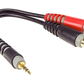Klotz Y-ADAPTER Y Adapter - Short TRS 3.5mm - 2 X RCA Socket - 0.2m
