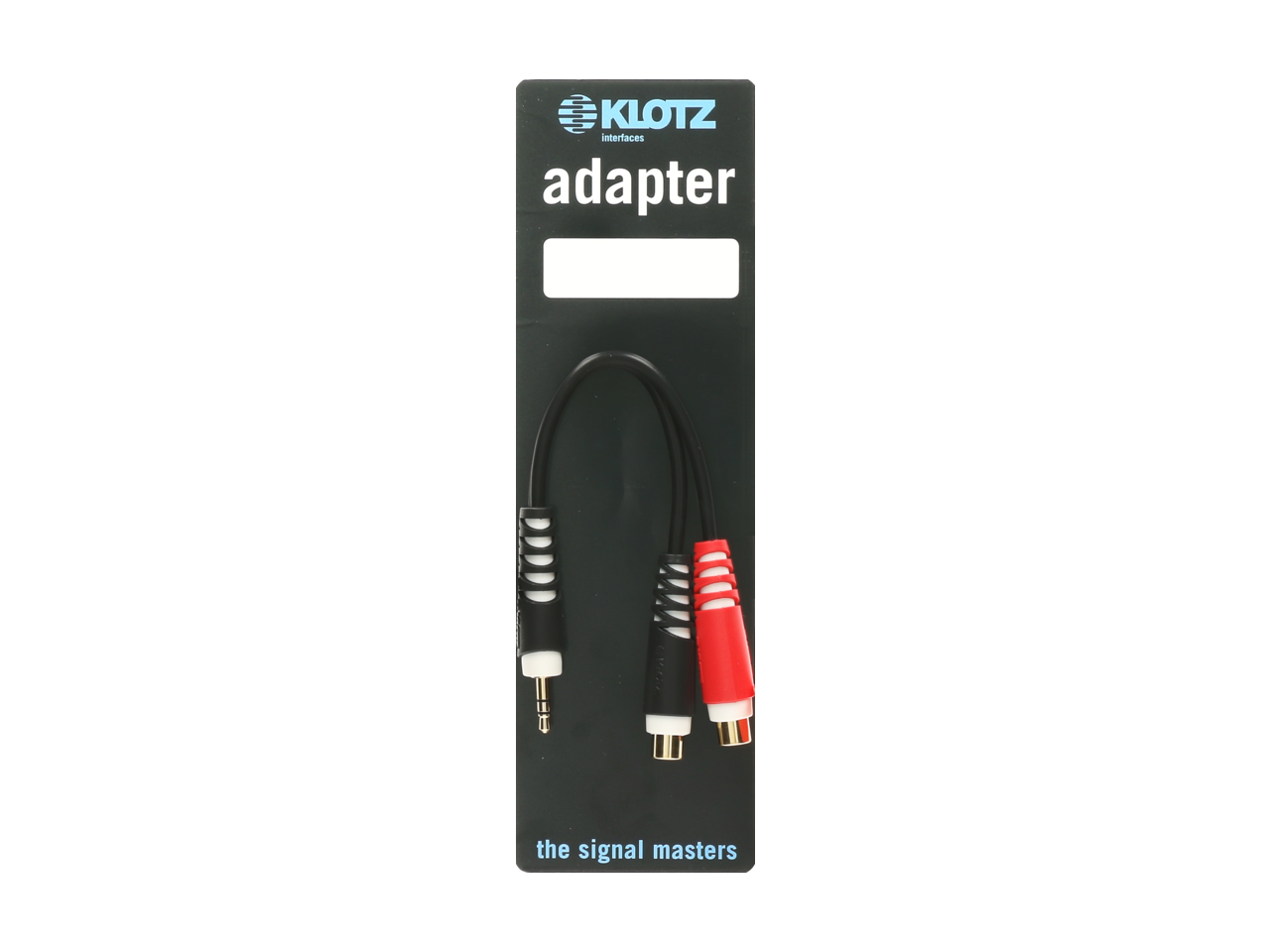 Klotz Y-ADAPTER Y Adapter - Short TRS 3.5mm - 2 X RCA Socket - 0.2m
