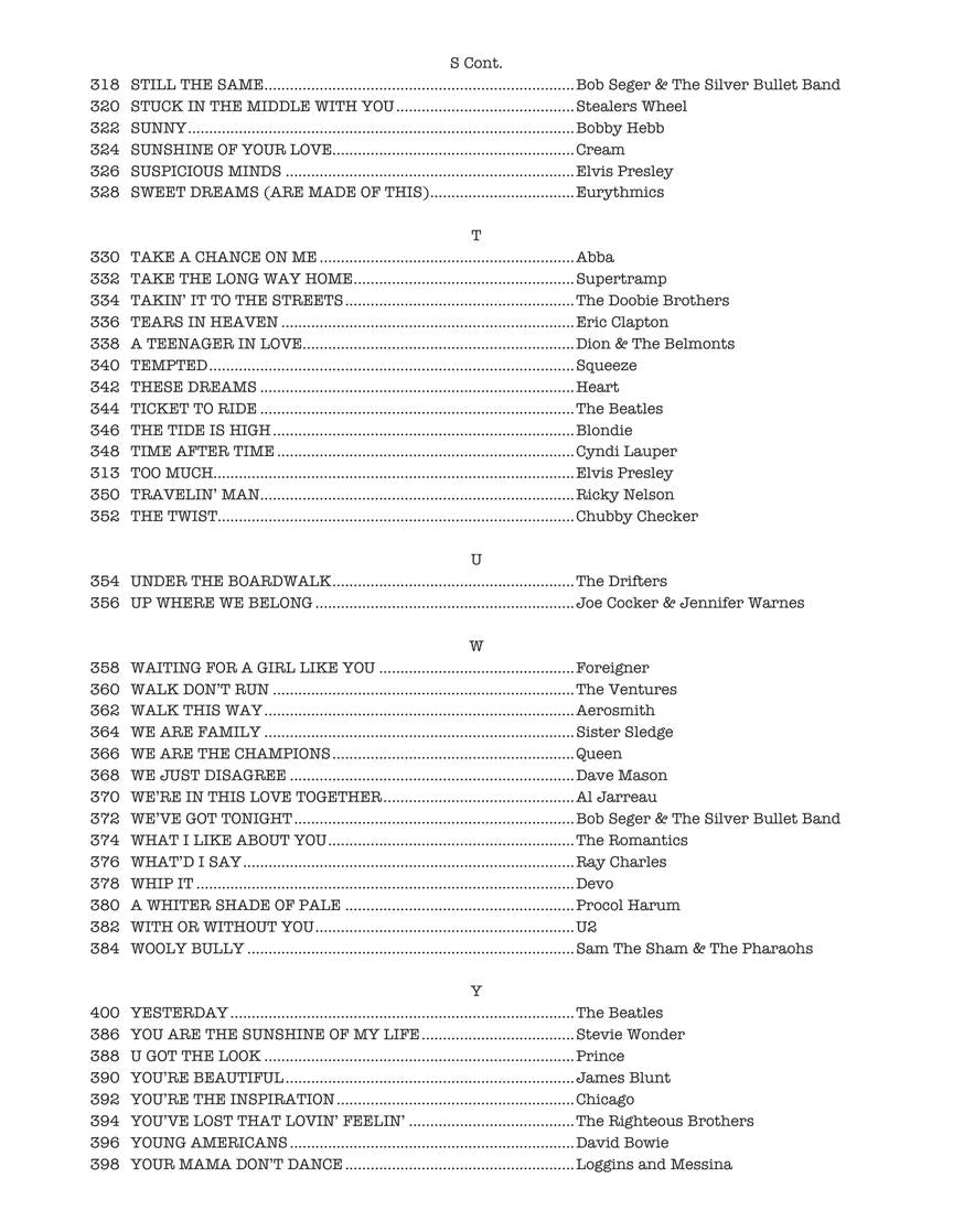 Real Rock Book Volume 1 - C Instruments (200 Songs)