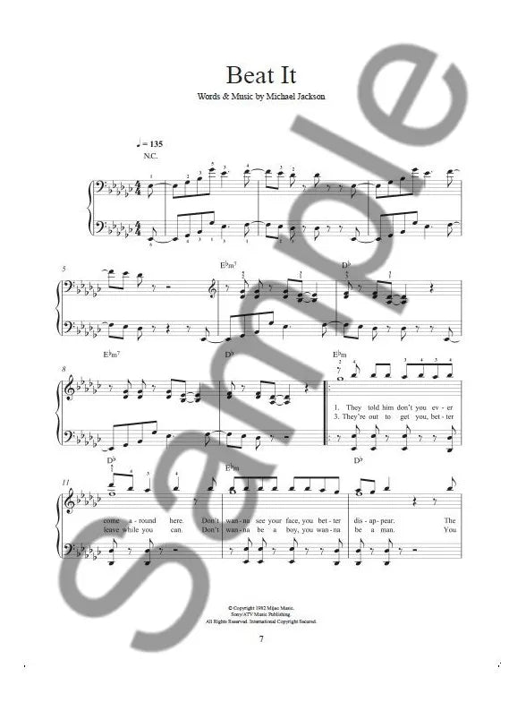 Michael Jackson - Easy Piano Songbook
