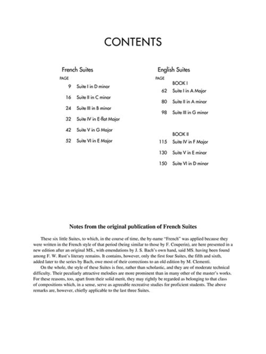 Bach - French Suites English Suites Complete