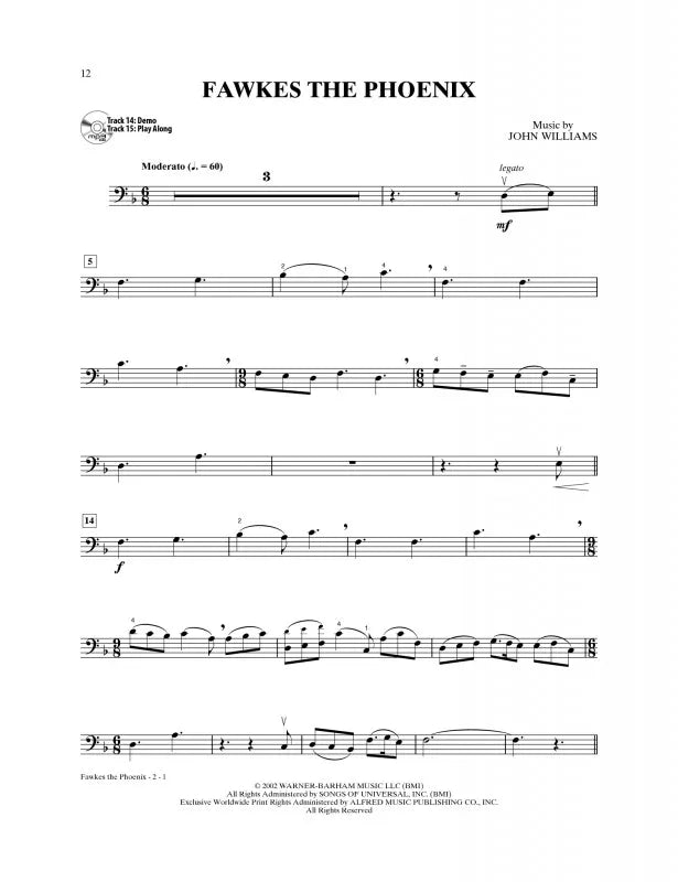 Harry Potter Instrumental Solos For Cello Book/Ola