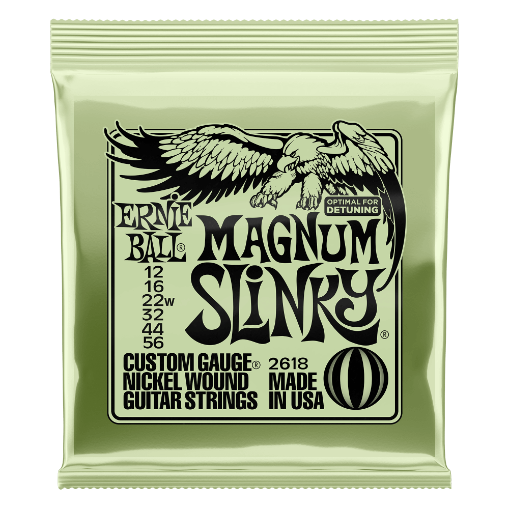Ernie Ball Magnum Slinky Nickel Wound Electric Guitar Strings Set - 12-56