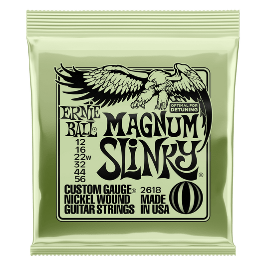 Ernie Ball Magnum Slinky Nickel Wound Electric Guitar Strings Set - 12-56