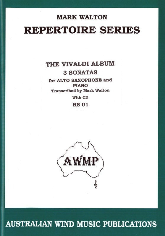 Mark Walton - Vivaldi Album Alto Saxophone and Piano Book/CD