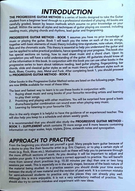 Progressive Guitar Method Book 1 (Book/Ola)
