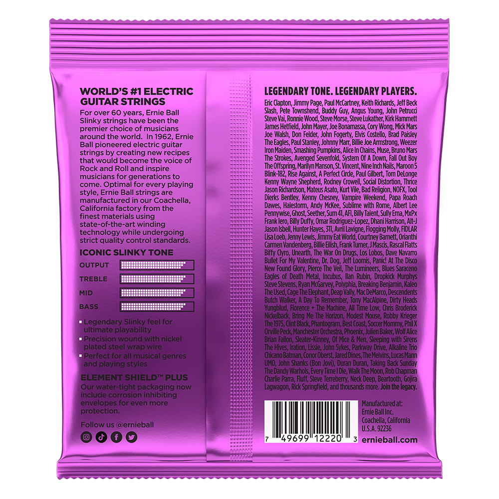 Ernie Ball Power Slinky Nickel Wound Electric Guitar Strings Set- 11-48 / 3-Pack