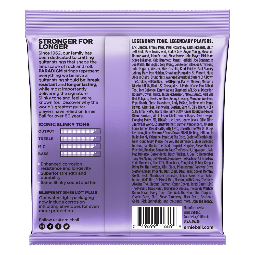 Ernie Ball Ultra Slinky Paradigm Electric Guitar Strings Set - 10-48