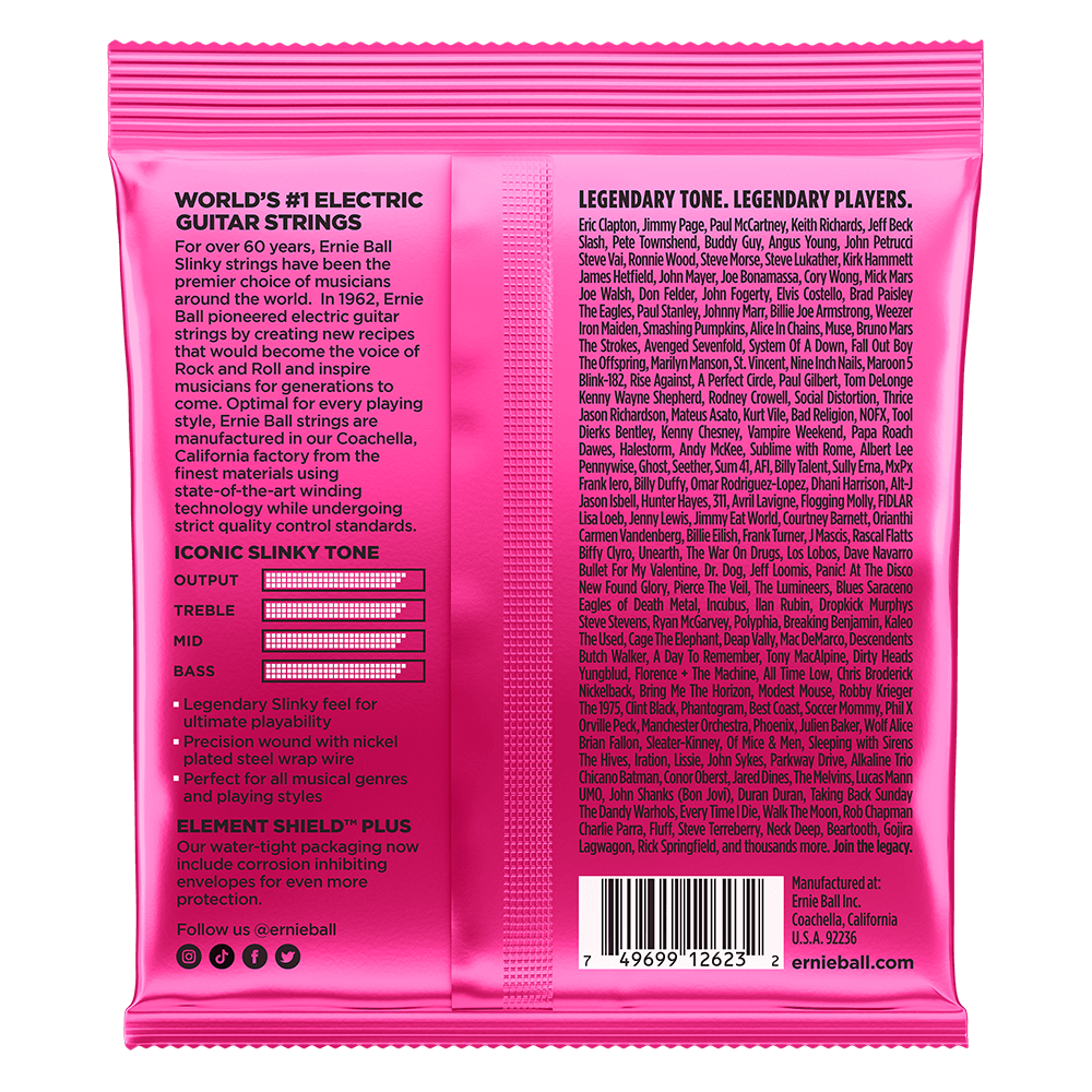 Ernie Ball Super Slinky 7-String Nickel Wound Electric Guitar Strings Set - 9-52