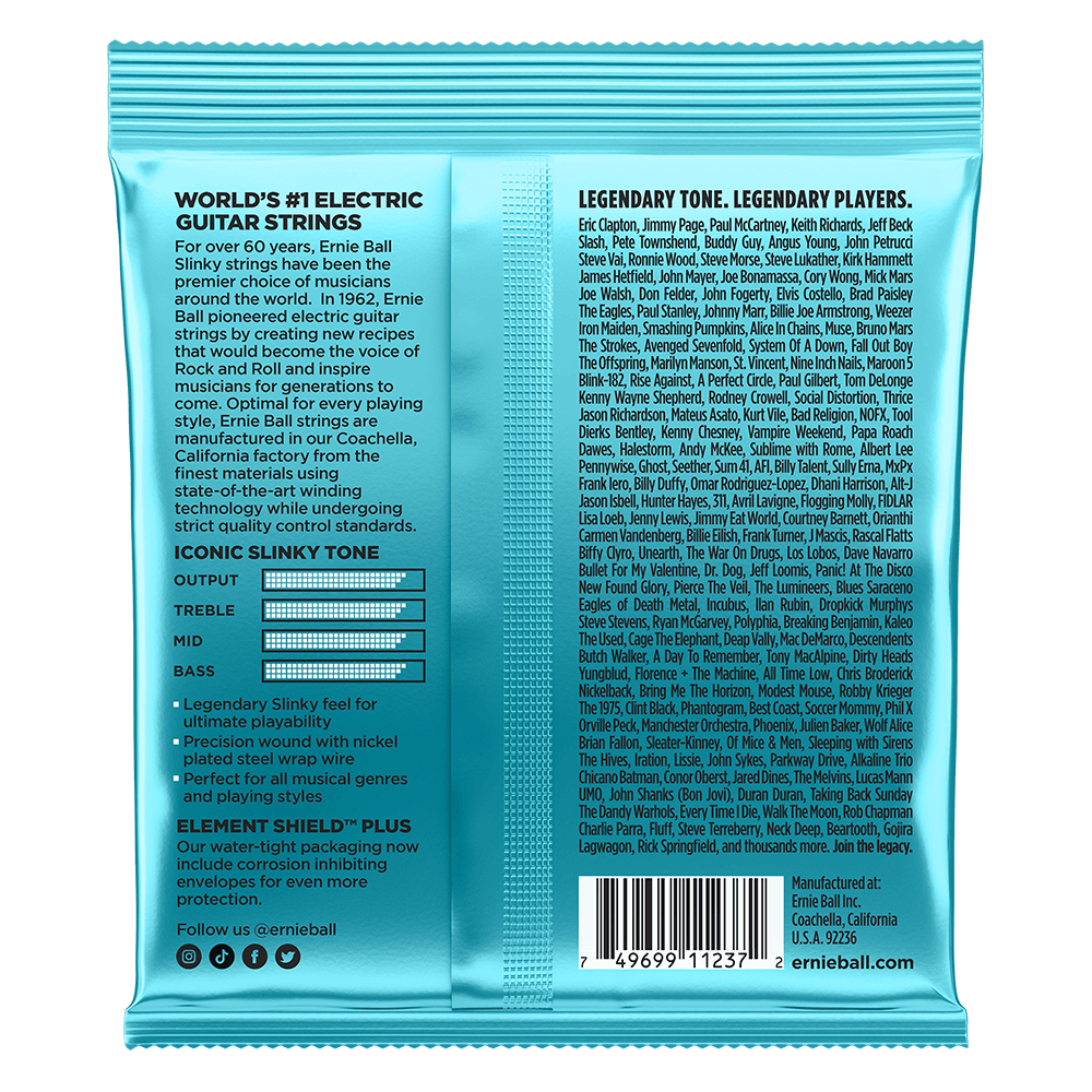 Ernie Ball Mighty Slinky Nickel Wound Electric Guitar Strings Set -  8.5-40 / 3-Pack