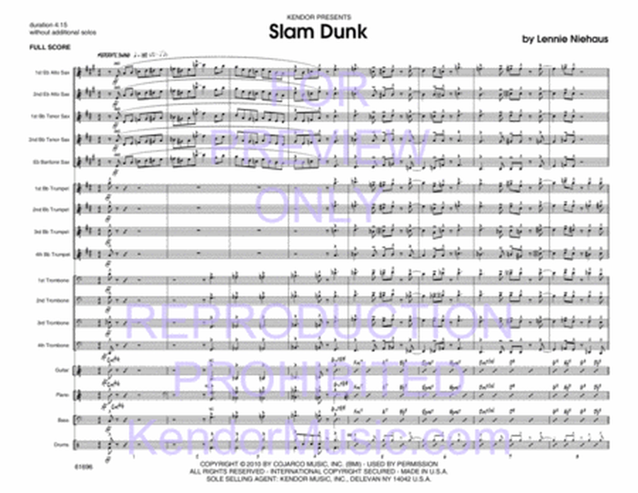Slam Dunk - Jazz Ensemble Score/Parts