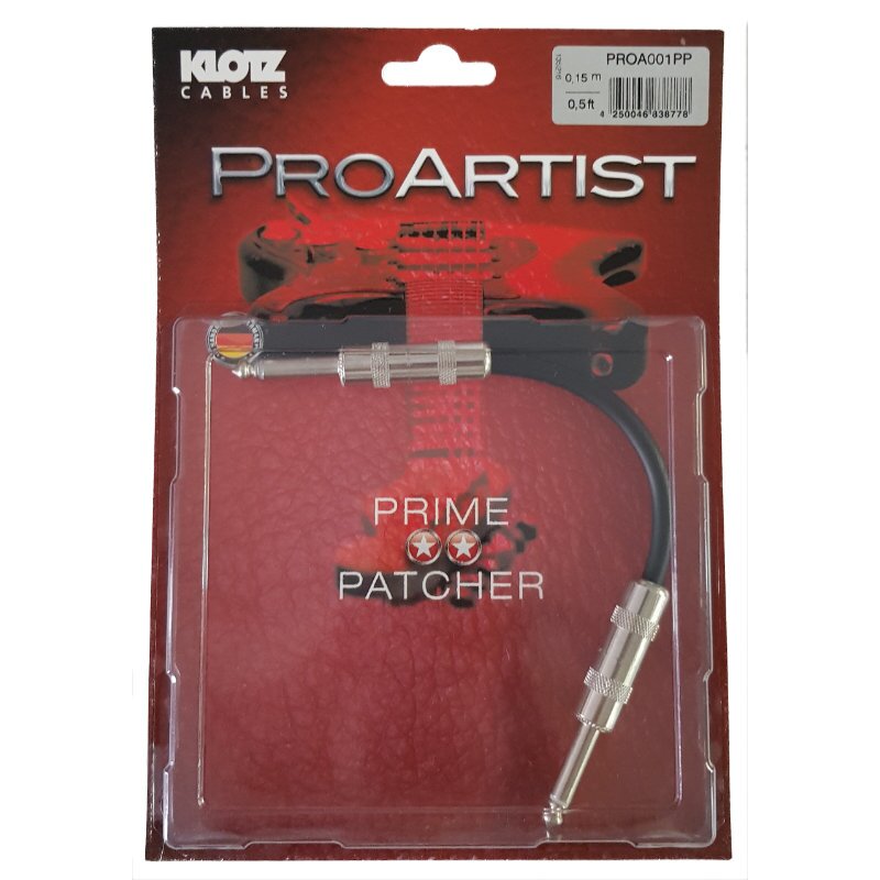 Klotz PROA-PP Pro Artist Unbalanced Patch Cable  - 0.15m