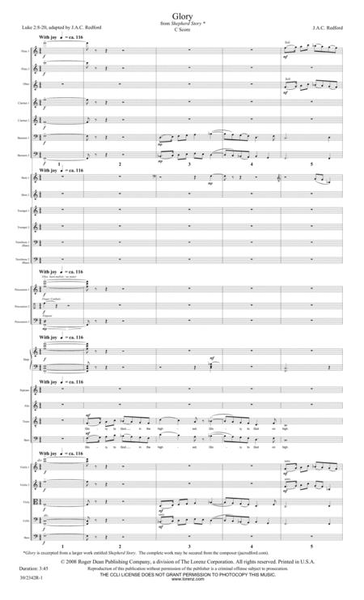 Glory Orchestral - Score And Parts