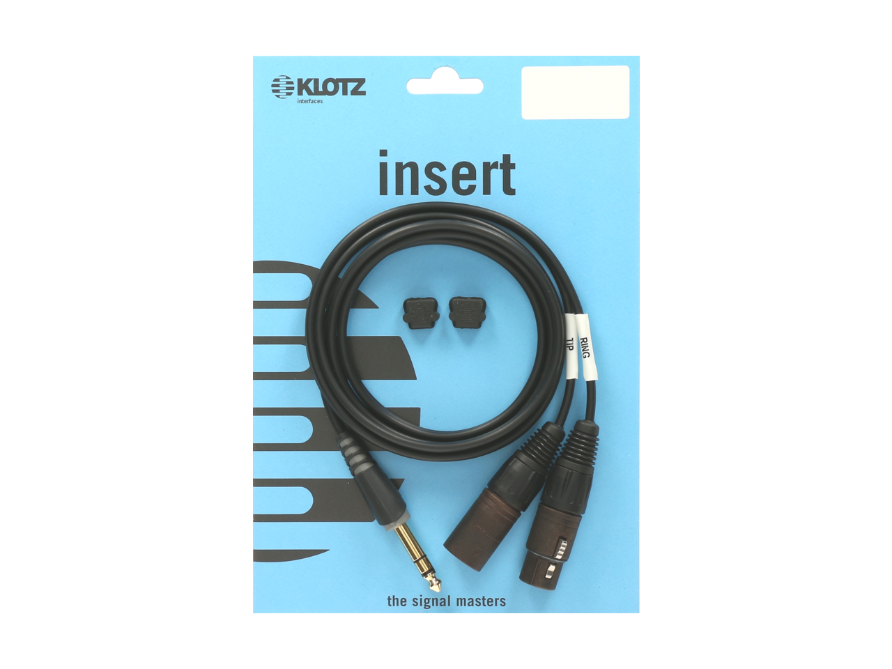 Klotz AY1X Y Cable - Lightweight - Insert  TRS 6.3mm - 2 X XLR 3P F/M - 3m