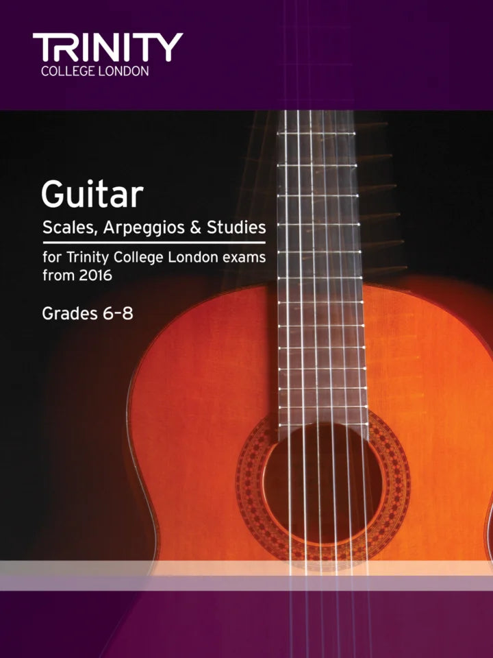 Trinity Guitar Scales Arpeggios Studies Grade 6-8 Book