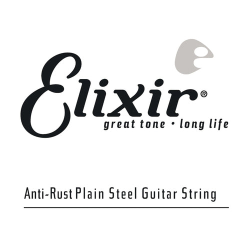 Elixir 13014 Anti-Rust Plain Steel Guitar Single String - Gauge 0.014