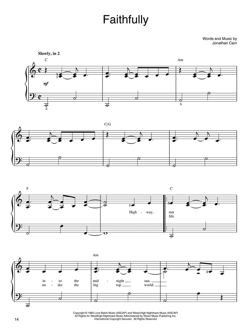 Beautiful Pop Ballads For Easy Piano