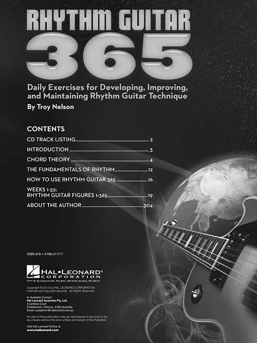 Rhythm Guitar 365 Book/2Cd