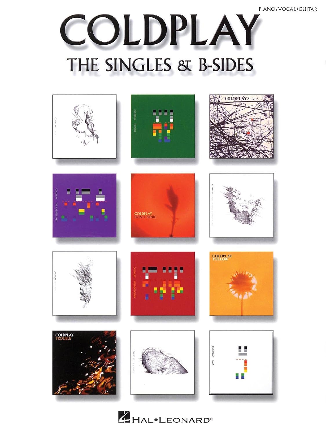 Coldplay - Singles & B-Sides PVG Songbook (38 Songs)