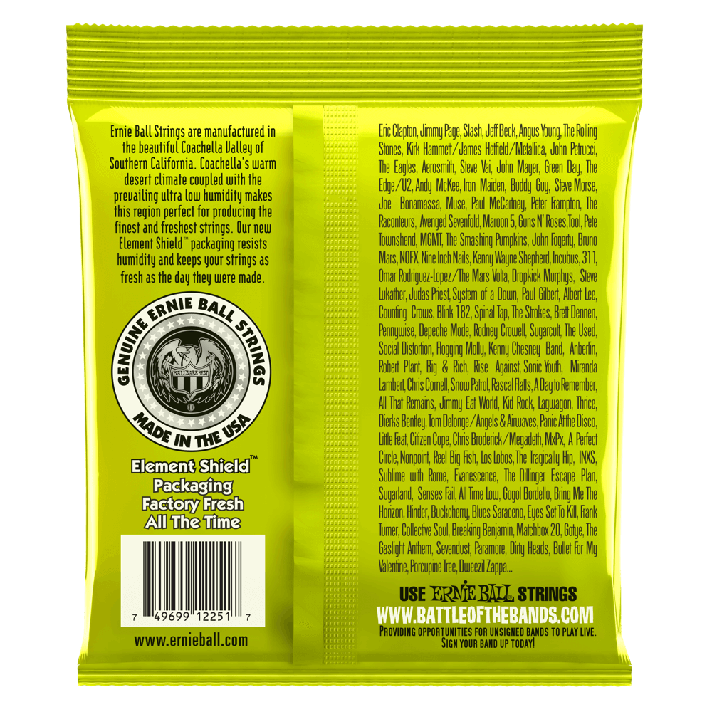 Ernie Ball Regular Slinky Classic Rock n Roll Pure Nickel Wrap Electric Guitar Strings Set - 10-46