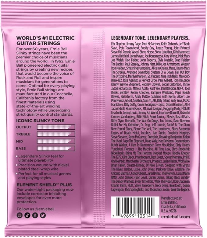 Ernie Ball Mega Slinky Nickel Wound Electric Guitar Strings Set - 10.5-48