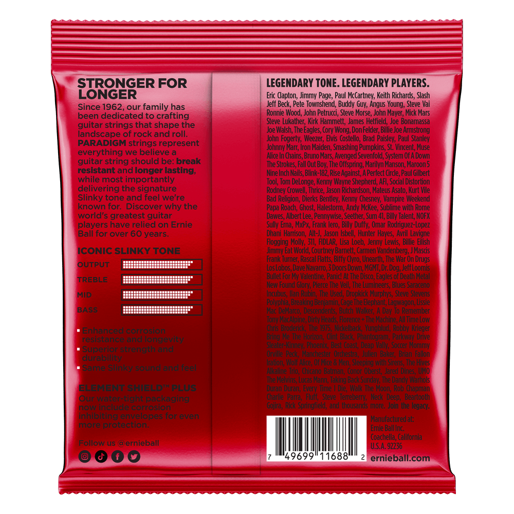 Ernie Ball Burly Slinky Paradigm Electric Guitar Strings Set -11-52