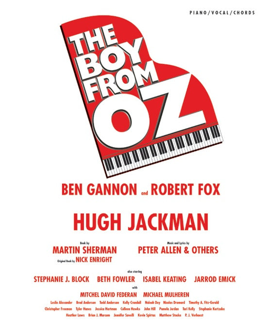 The Boy from Oz- Vocal Selections Piano/Vocal/Guitar Songbook