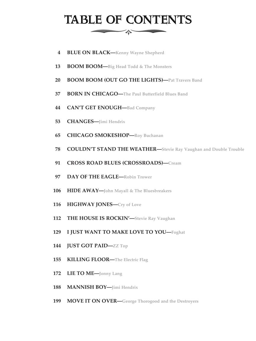 Blues-Rock Guitar Bible Tab Book (Second Edition)