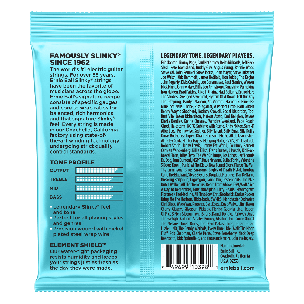 Ernie Ball Mighty Slinky Nickel Wound Electric Guitar Strings Set - 8.5- 40