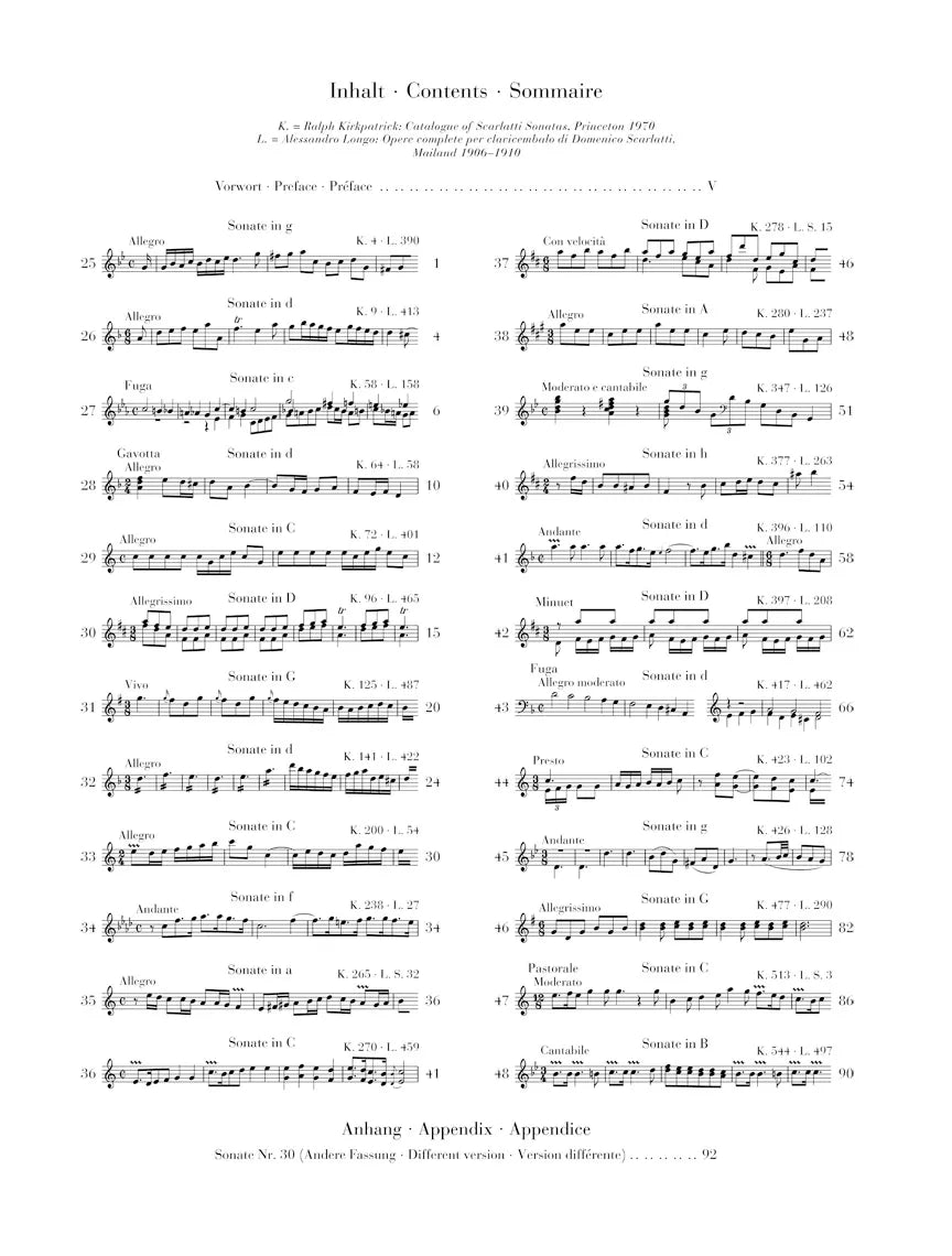Scarlatti - Selected Sonatas Volume 2 Piano Book