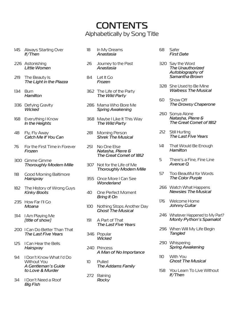 21st Century Musical Theatre Women's 3rd Edition Book